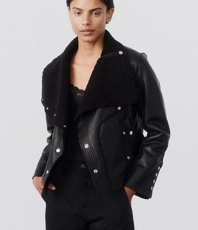 The Cruiser Reversible Shearling Moto Jacket