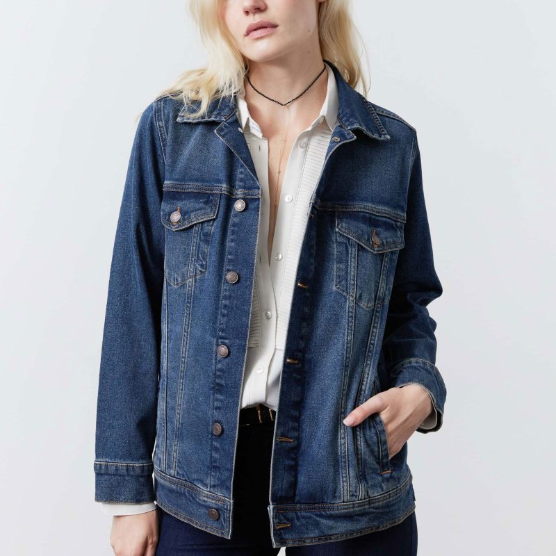 Long Line Denim Jacket